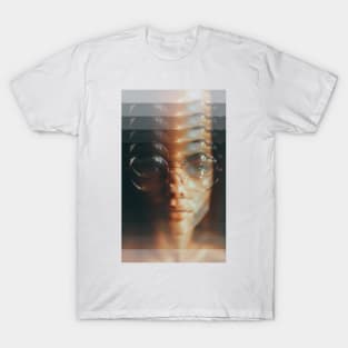 Trippy girl portrait T-Shirt